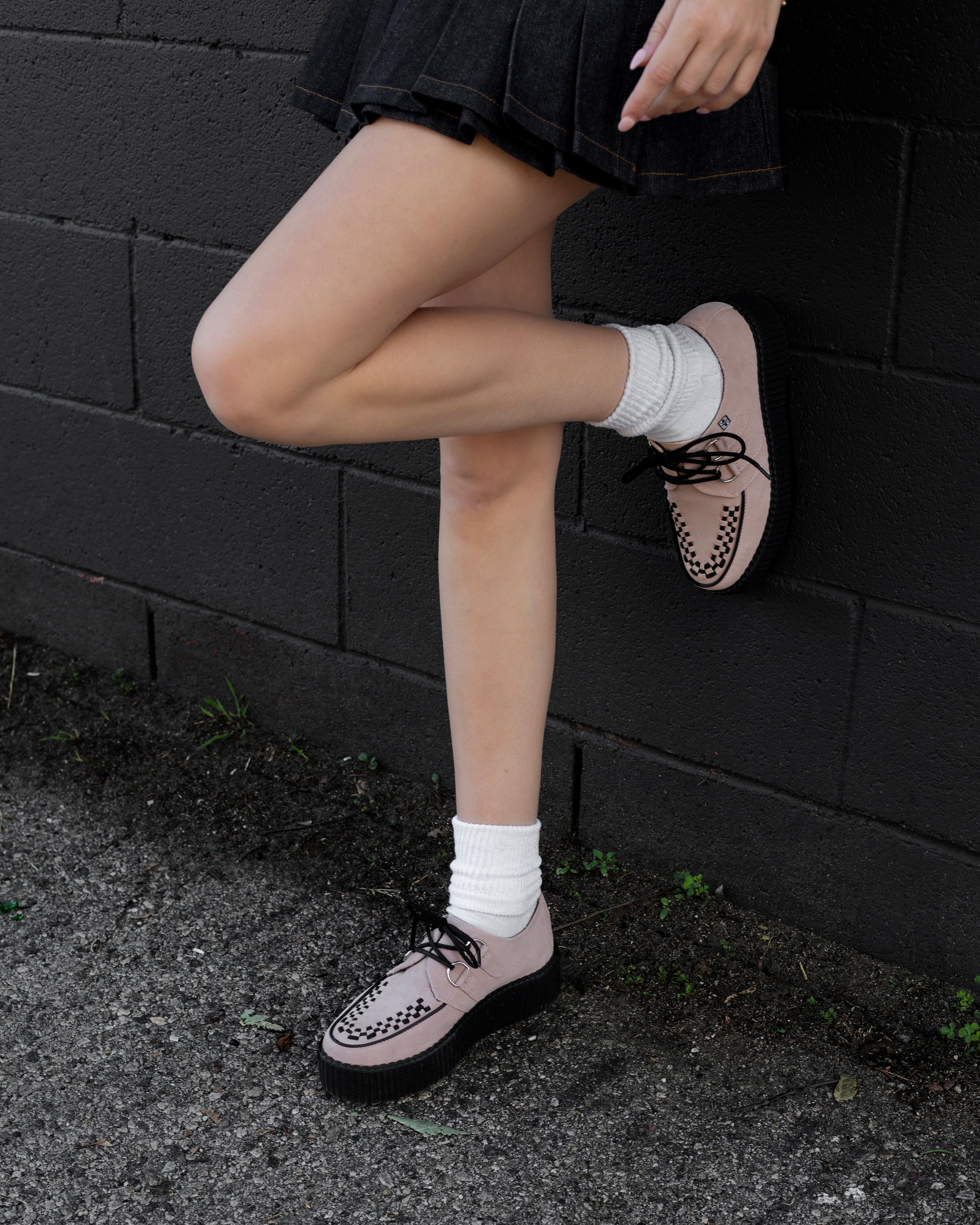 Misty Rose Suede Viva Mondo Creeper