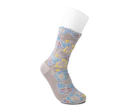 TSK1153 Beige Floral Sock TSK1153-OS