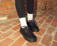 A3226 Black Basic Twill Interlace Sneaker