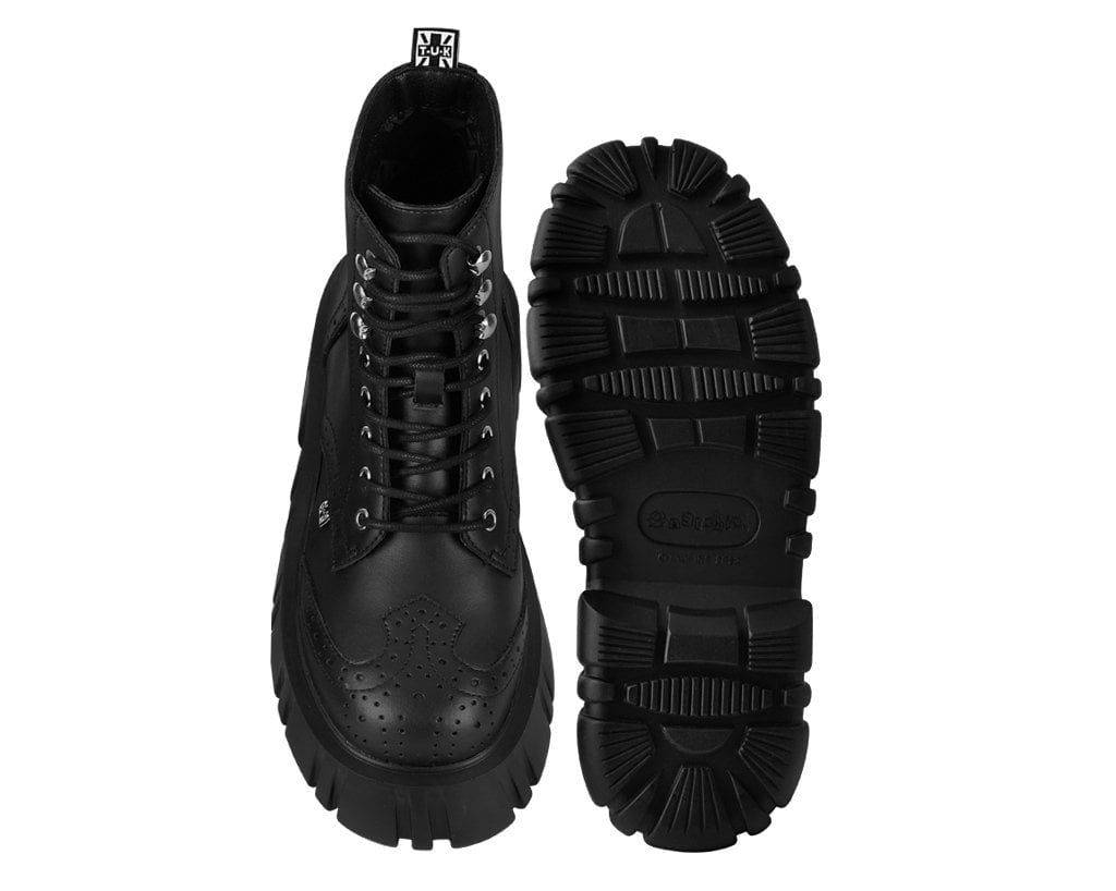 Black Brogue Airship Boot - T.U.K.T2383-03