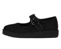 F3425L Black Buckle Viva Low Mary Jane