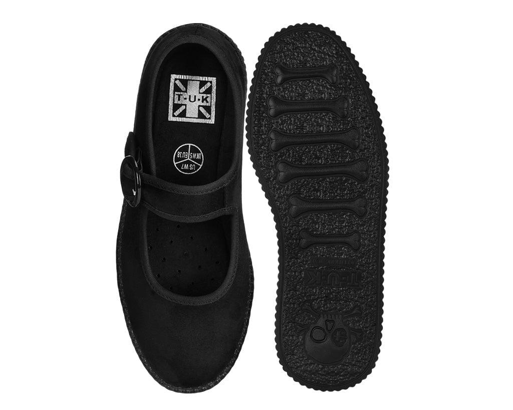F3425L Black Buckle Viva Low Mary Jane