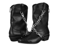 A3220L Black Chain Western Boot
