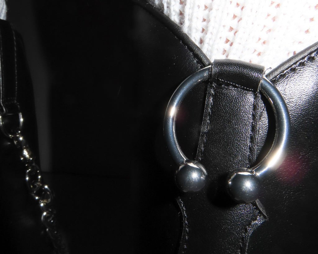 A3220L Black Chain Western Boot