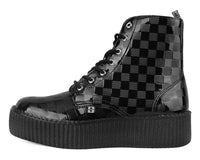 V3202 Black Checkered Patent Viva Mondo Boot