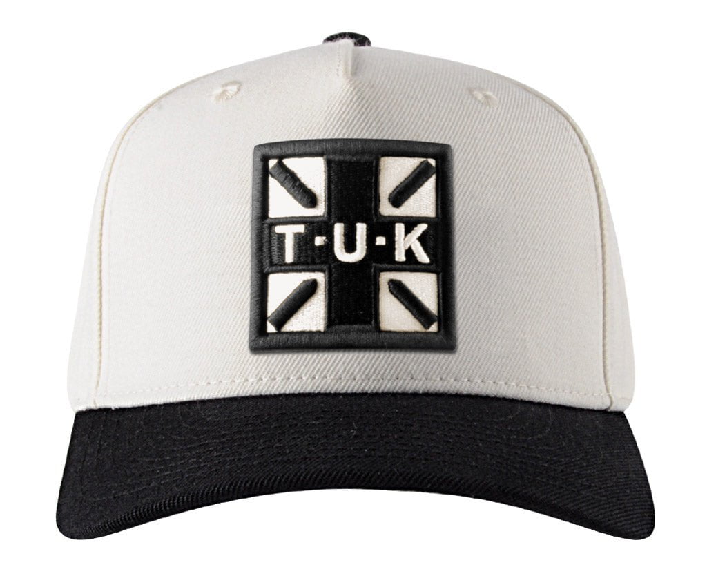 HT09 Black & Cream T.U.K. Logo Hat HT09-OS