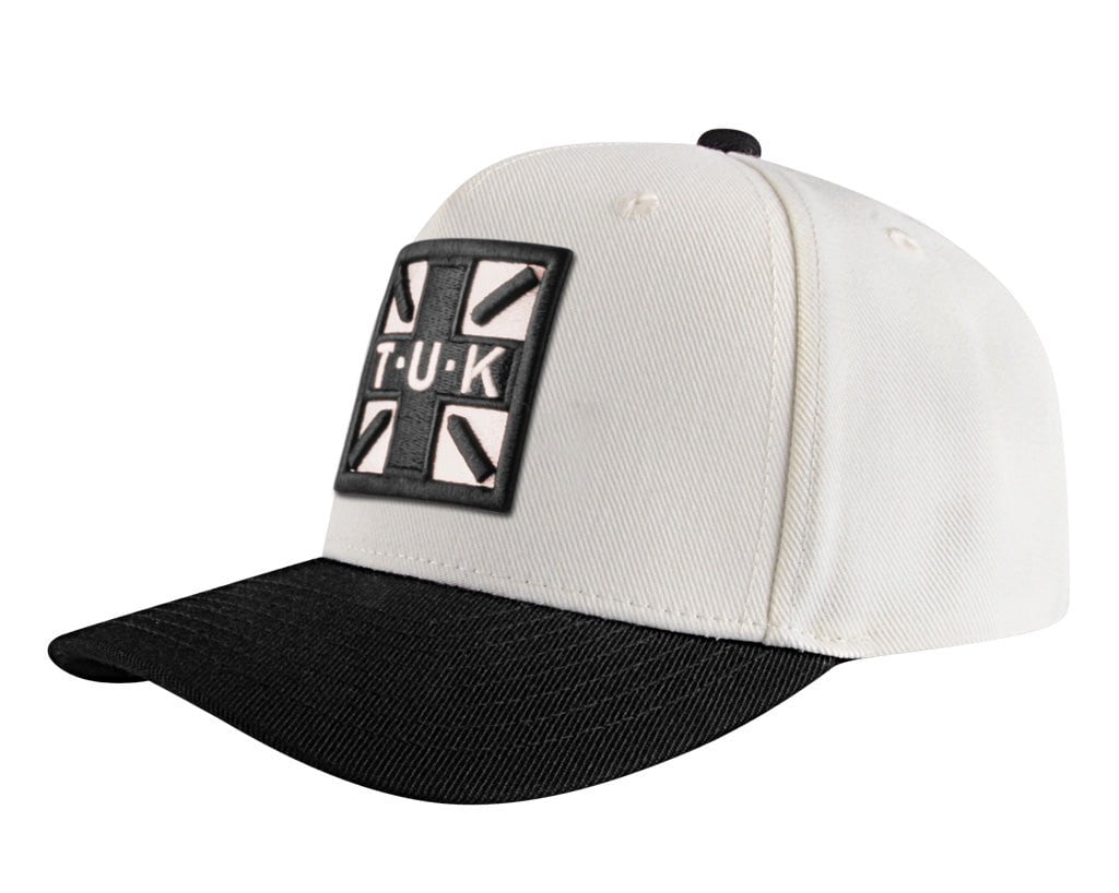 HT09 Black & Cream T.U.K. Logo Hat HT09-OS