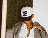 HT09 Black & Cream T.U.K. Logo Hat HT09-OS