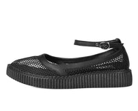 A3211L Black Fishnet Pointed Ballet Creeper
