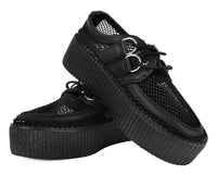 Black Fishnet Viva Mondo Creeper - T.U.K.V3272-03