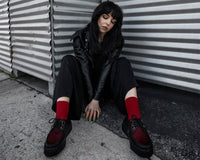 Black Fishnet Viva Mondo Creeper - T.U.K.V3272-03