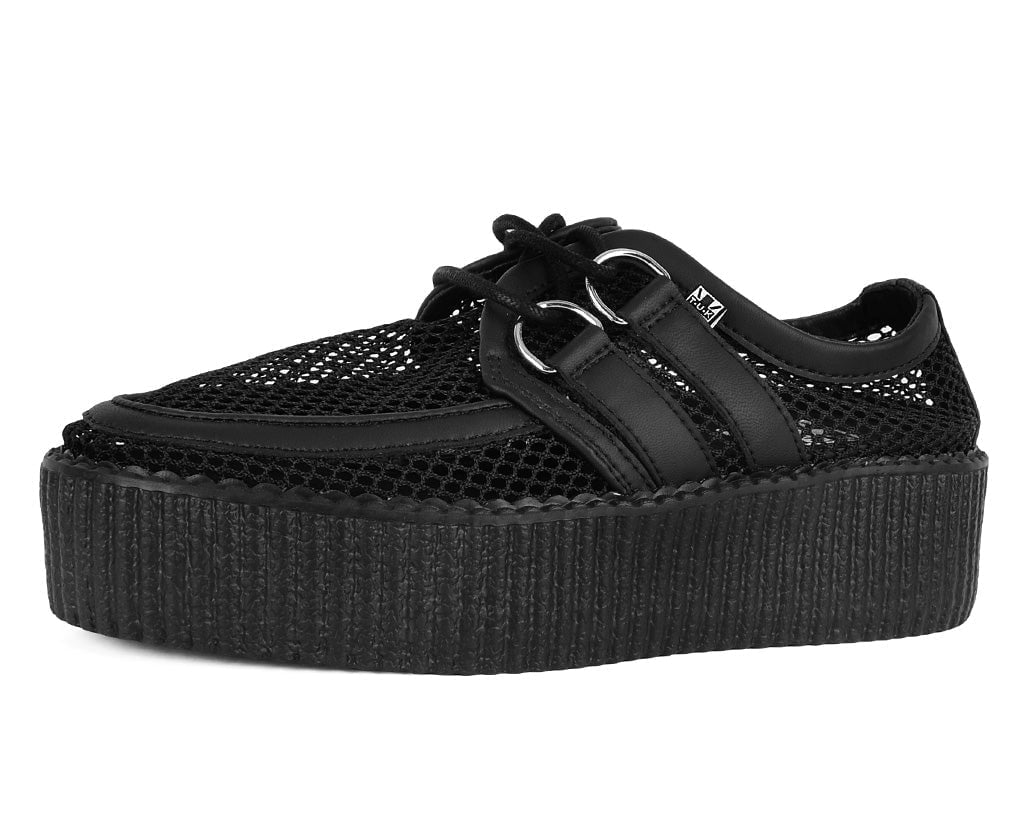 Black Fishnet Viva Mondo Creeper - T.U.K.V3272-03