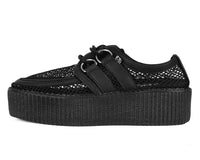 Black Fishnet Viva Mondo Creeper - T.U.K.V3272-03