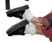 V3326L Black Fuzzy Creeper Mule