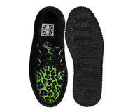 Black & Green Leopard Suede Mondo Creeper - T.U.K.V3412-03