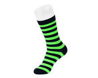 TSK1190 Black & Green T.U.K. Men's Stripe Sock TSK1190-OS