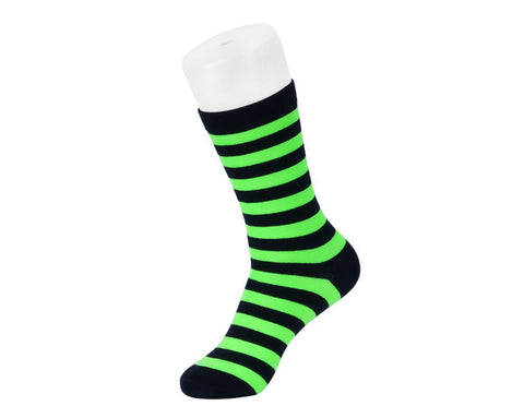 TSK1190 Black & Green T.U.K. Men's Stripe Sock TSK1190-OS
