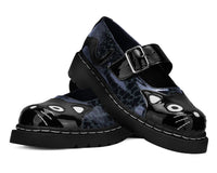 T2366 Black & Grey Leopard Kitty Mary Jane T2366-05