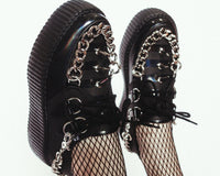 Black Haze Spike & Chain Viva Mondo Creeper - T.U.K.V3266-03