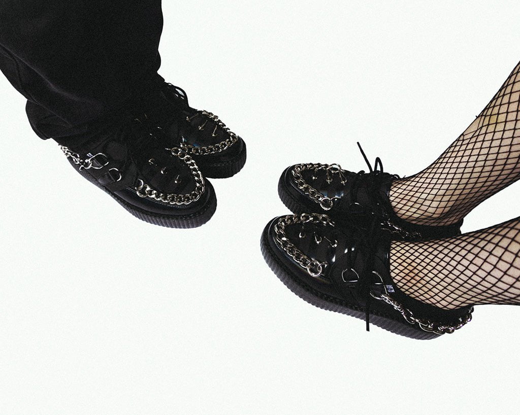 Black Haze Spike & Chain Viva Mondo Creeper - T.U.K.V3266-03