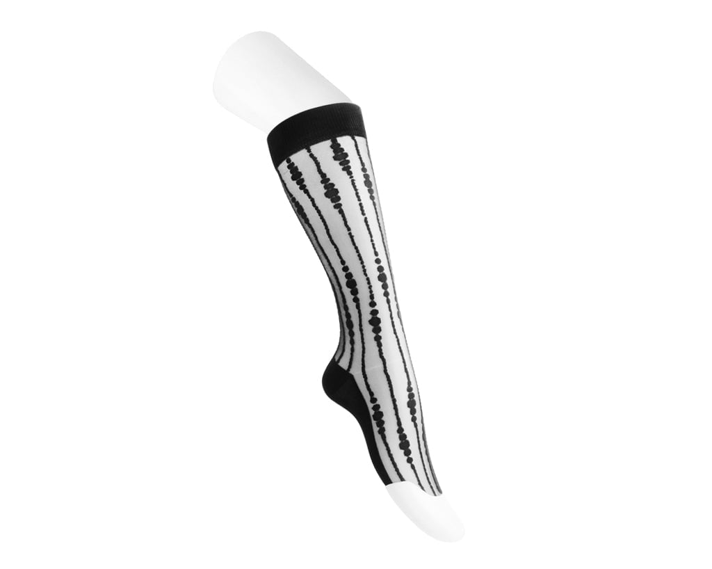 TSK1159 Black Knee-High Mesh Sock TSK1159-OS