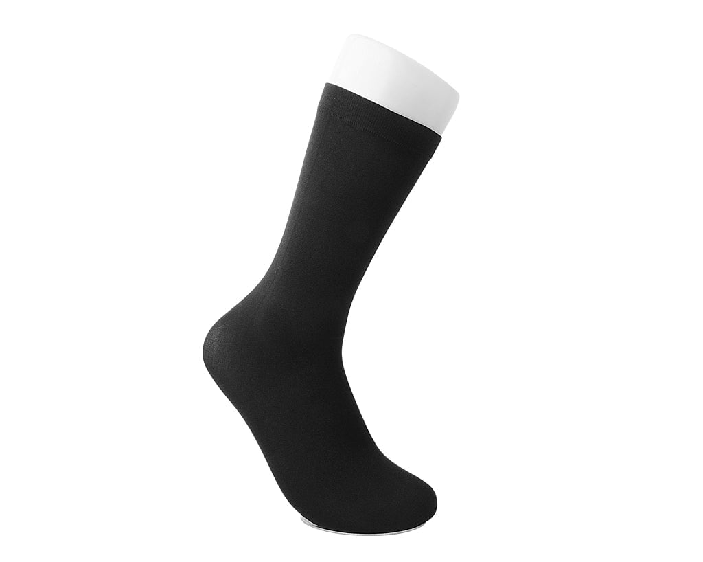 TSK1164 Black Knee-High Nylon Mesh Sock TSK1164-OS