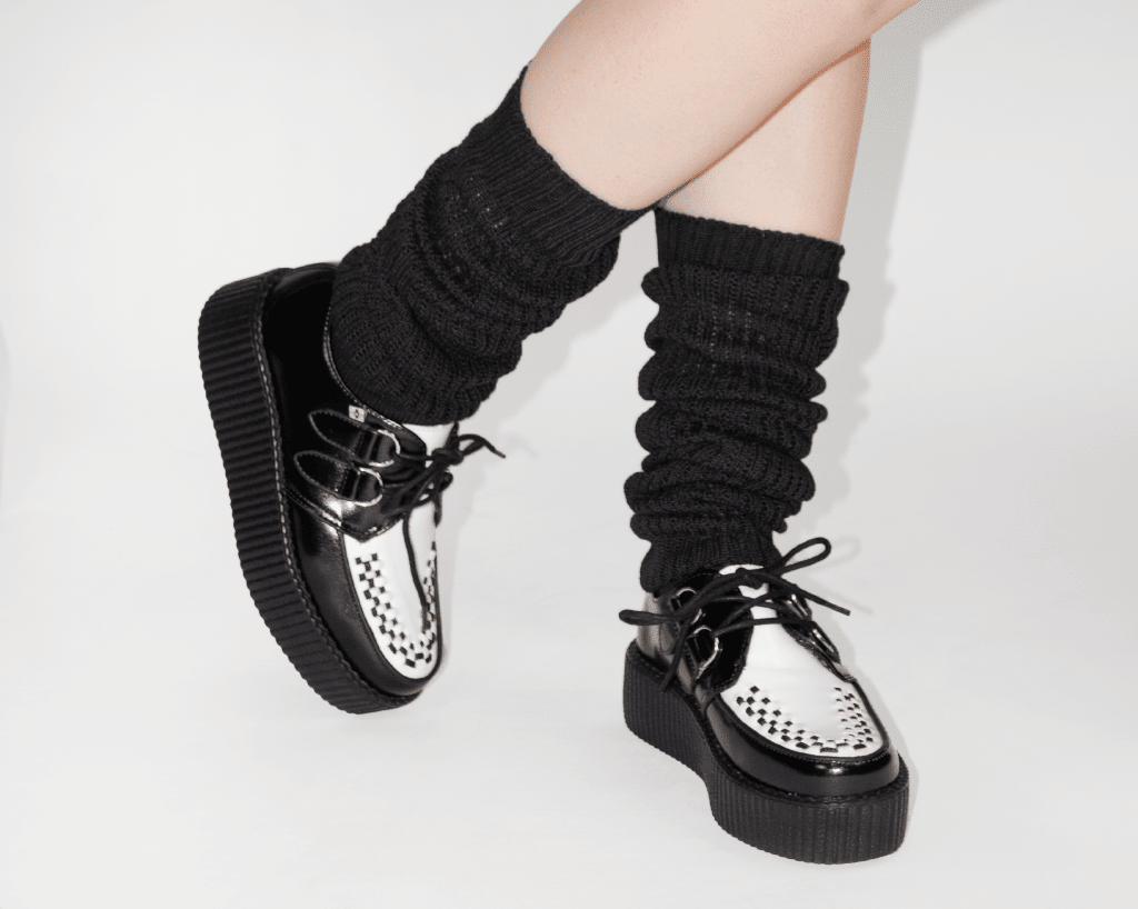 TSK1157 Black Knit Slouch Sock TSK1157-OS