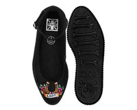 A3420L Black Lady Luck Pointed Ballet Creeper A3420L-05
