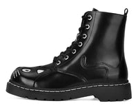 T2343 Black Leather Kitty Boot