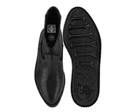 Black Leather Pull on Western Pointed Mondo Creeper Boot - T.U.K.H3441-03