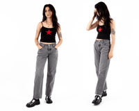 T2346 Black Leather T-Bar Mary Jane