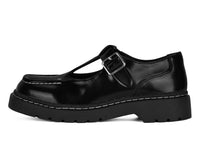 T2346 Black Leather T-Bar Mary Jane