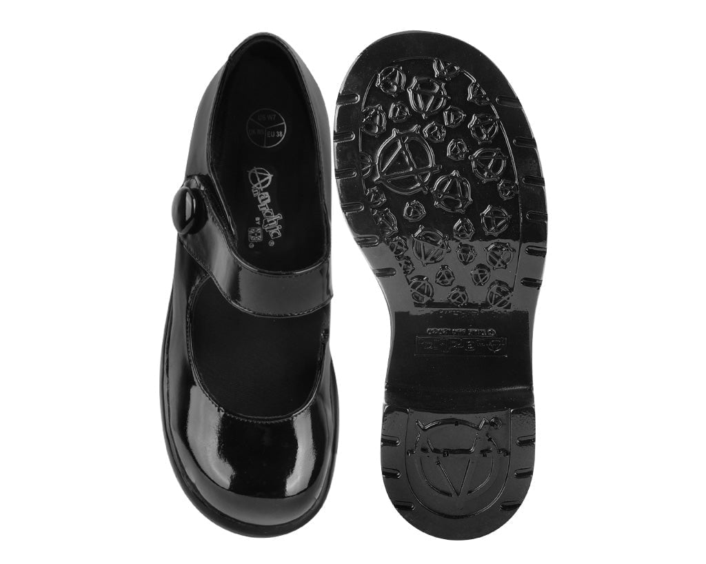 A3218L Black Liquid Bubble Mary Jane Platform