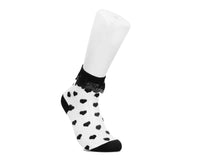 TSK1186 Black Mesh Heart Sock TSK1186-OS