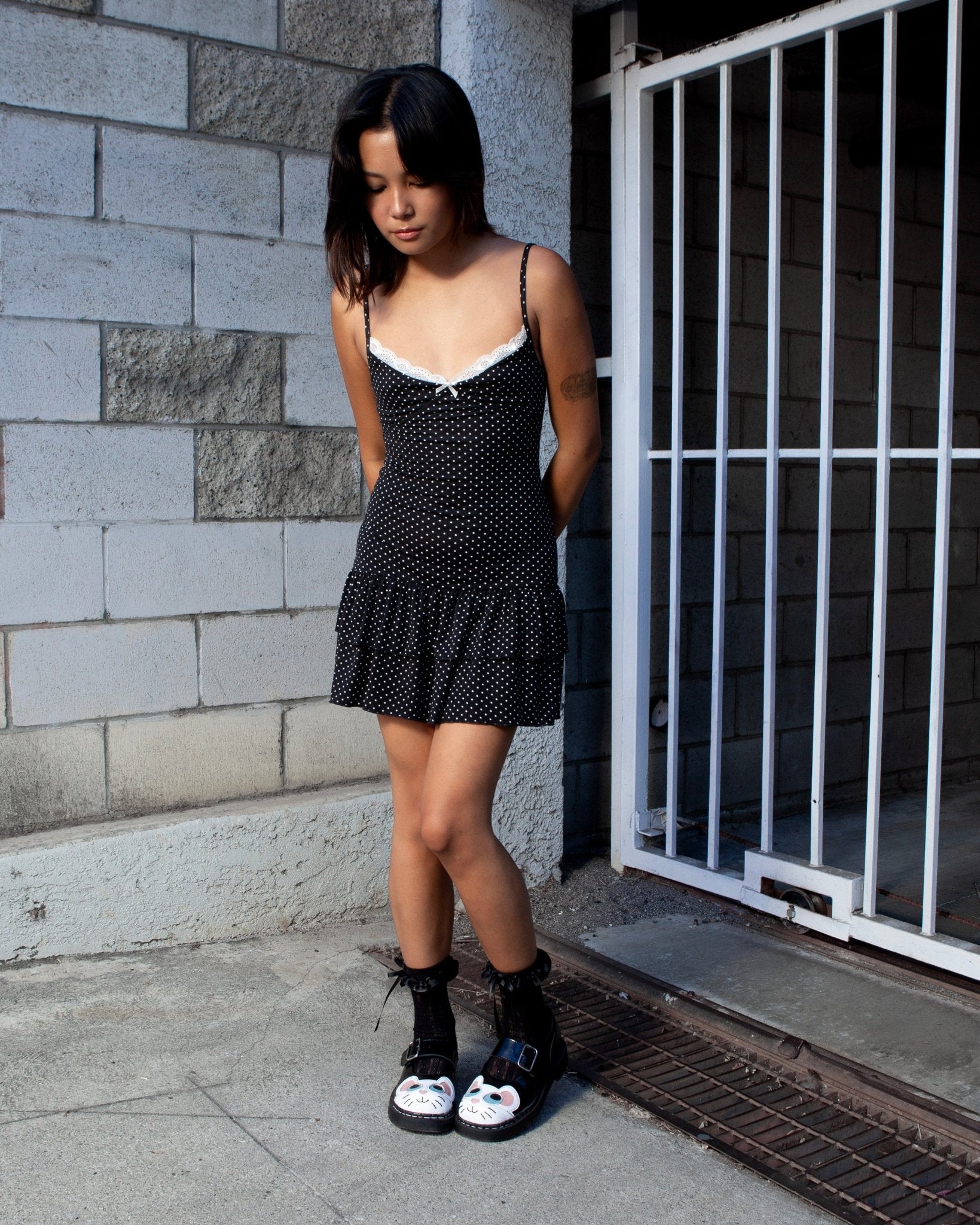 T2362 Black Mouse Mary Jane