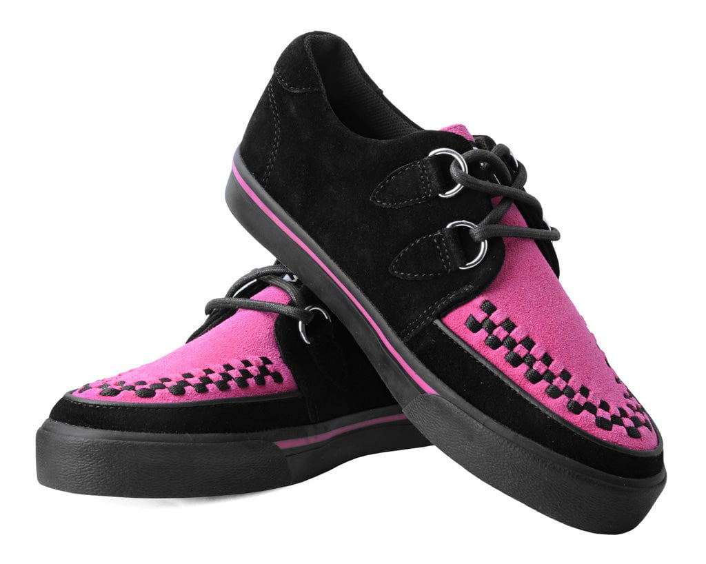 Black & Neon Pink Sneaker - T.U.K.A3148-03