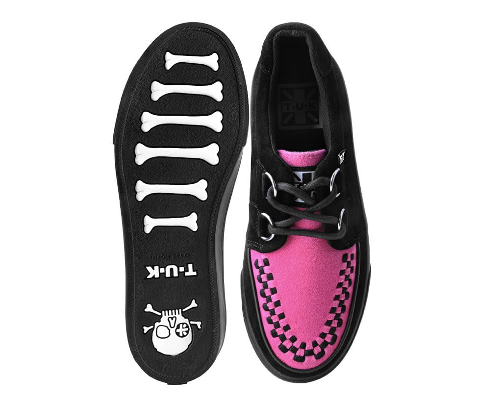 A3148 Black & Neon Pink Sneaker