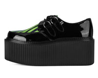 Black Patent Green Zebra Hair Stratocreeper - T.U.K.S3472-03