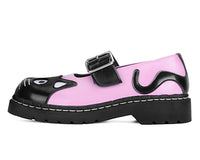 T2344 Black & Pink Kitty Mary Jane