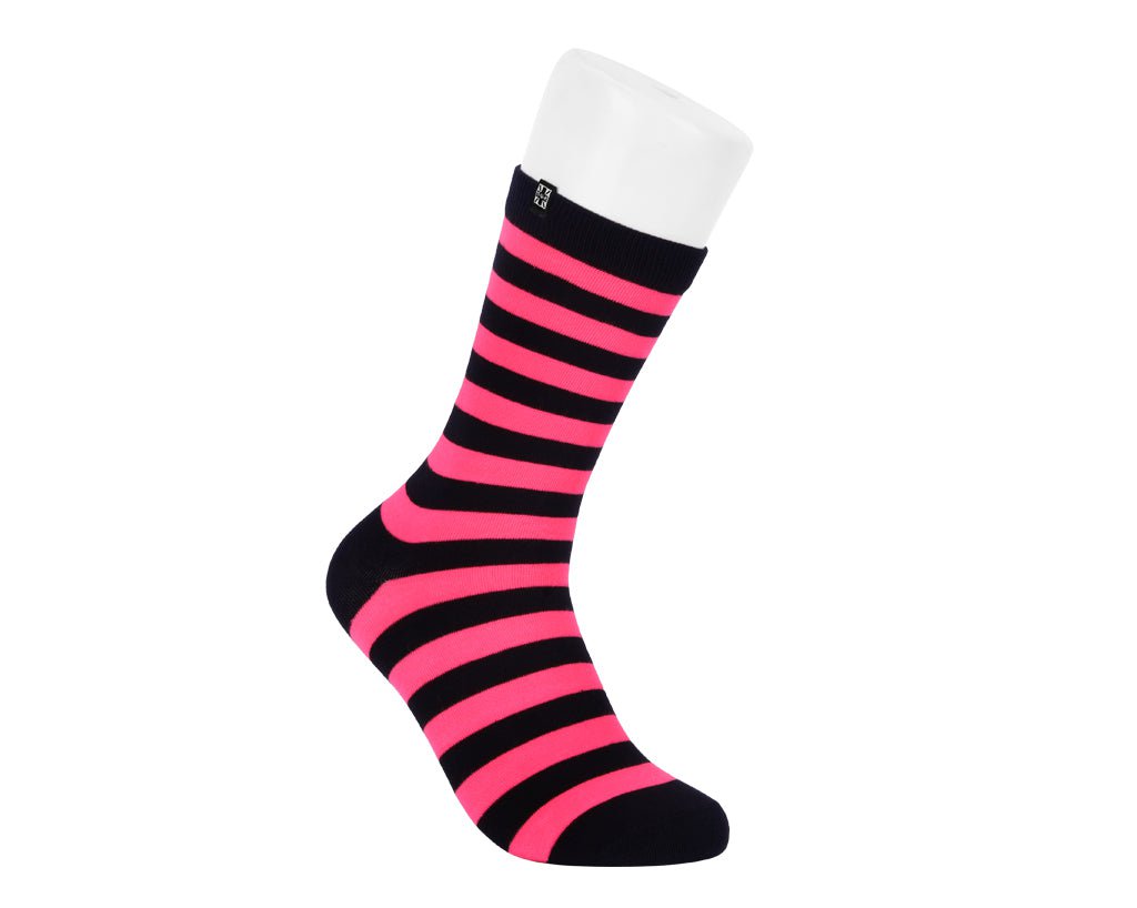 TSK1189 Black & Pink T.U.K. Women's Stripe Sock TSK1189-OS