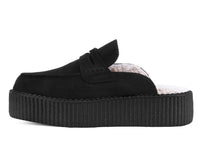 V3442 Black Plush Lined Creeper Mule