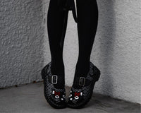 T2353 Black Polka Dot Kitty Mary Jane