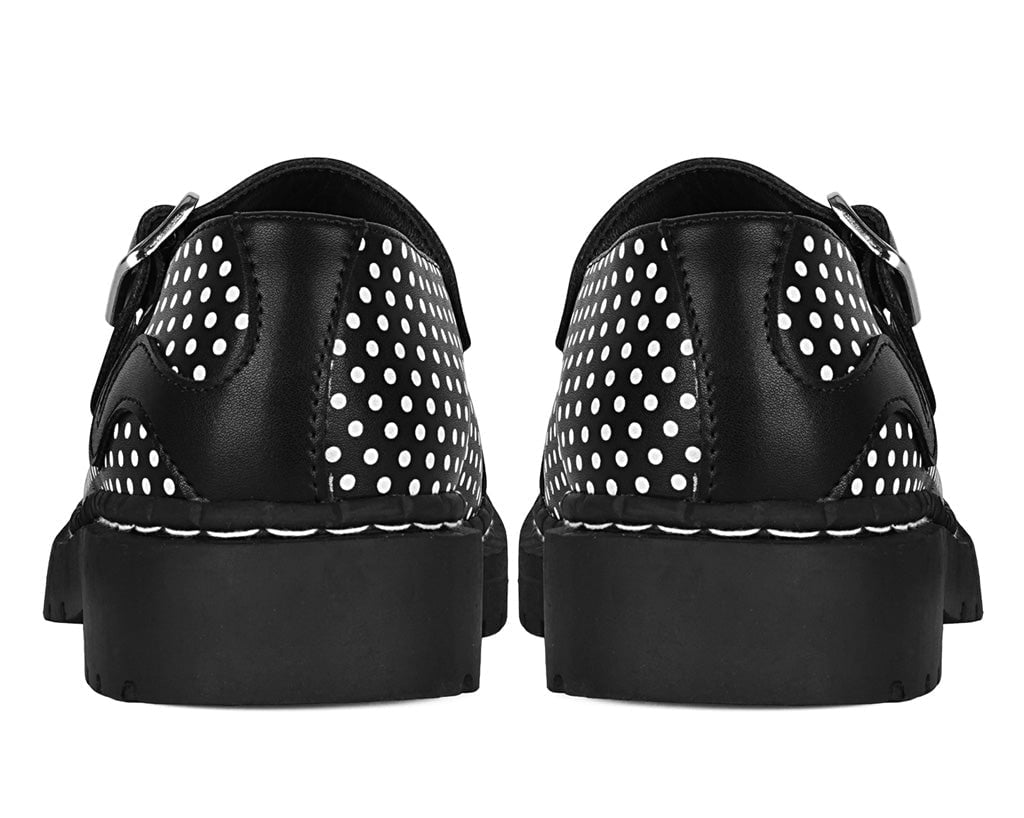 T2353 Black Polka Dot Kitty Mary Jane