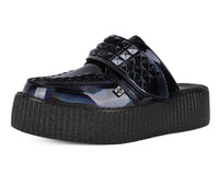 V3261L Black Rainbow Haze Studded Creeper Mule