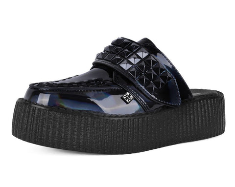 Black Rainbow Haze Studded Creeper Mule - T.U.K.V3261L-05