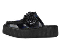 V3261L Black Rainbow Haze Studded Creeper Mule
