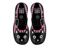 T2364 Black & Red Gingham Kitty Mary Jane