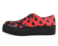V3258 Black & Red Hearts Viva Mondo Creeper