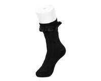 TSK1181 Black Rose Silk Trim Sock TSK1181-OS