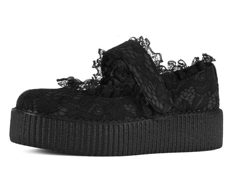 Black Ruffle Mondo Mary Jane - T.U.K.V3459L-05